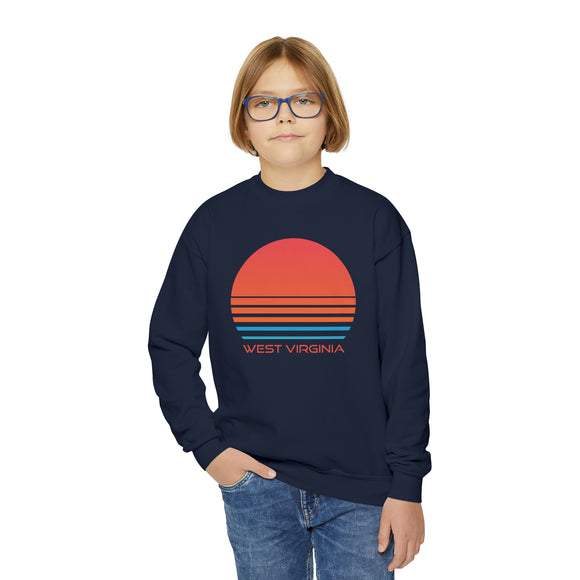 West Virginia Youth Sweatshirt - Unisex Kid's West Virginia Crewneck Sweatshirt