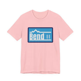 Buy pink Bend Oregon Scenic Tee – Mountain &amp; Pine Trees Travel T‑Shirt