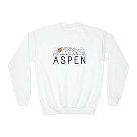 Aspen, Colorado Youth Sweatshirt - Unisex Kid's Aspen Crewneck Sweatshirt