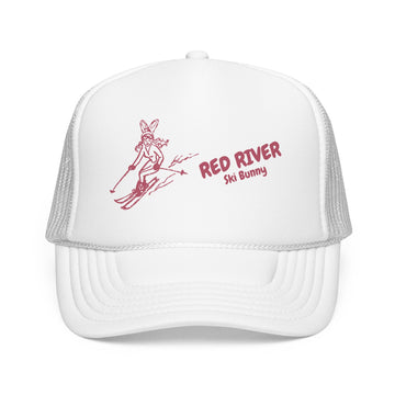 Buy white Red River, New Mexico Ski Bunny Foam Trucker Hat