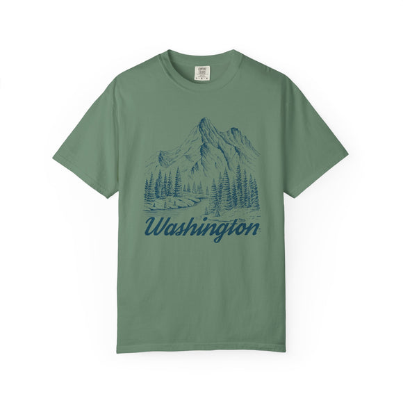 Washington Graphic Tee - Mountain Illustration Washington T Shirt