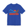 Denver, Colorado Retro Mountains Sunset T-Shirt | Vintage Denver Tee