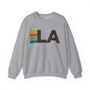 Los Angeles, California LA Retro Stripe Sweatshirt-3