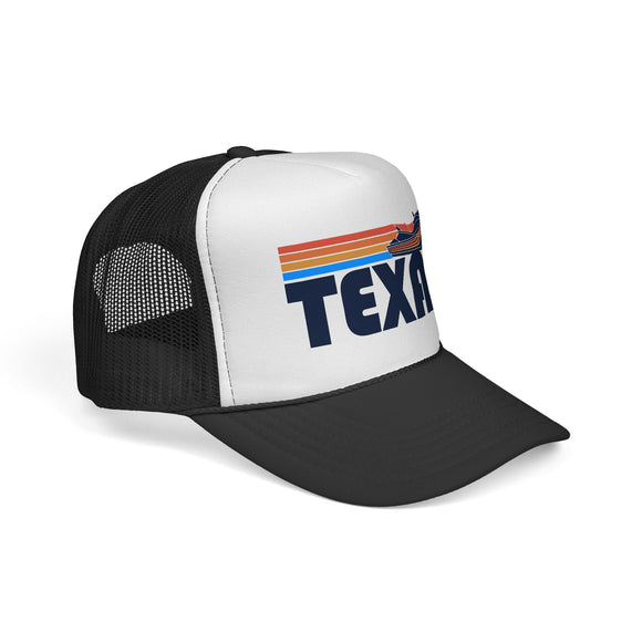 Texas Retro PWC Boating Trucker Hat - Vintage Style Texas Cap