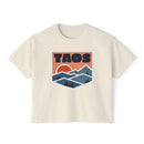 Women's Taos, New Mexico Boxy Graphic Tee - Slightly Cropped-1