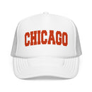 Chicago Foam Trucker Hat – Vintage Orange Arch Logo Mesh Cap-3