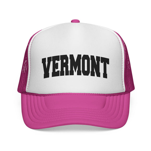 Vermont Retro Collegiate Style Trucker Hat