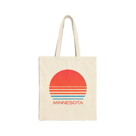 Minnesota Cotton Canvas Minnesota Tote Bag - Retro 80s
