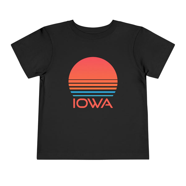 Iowa Toddler T-Shirt - Retro 80s Unisex Toddler Iowa Shirt