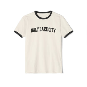 Salt Lake City, Utah Cotton Ringer Graphic Tee - Unisex Salt Lake City T Shirt, Vintage Style Tee, Men's/Women's Tee