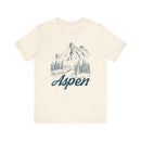 Aspen, Colorado Graphic Tee - Mountain Illustration Aspen T Shirt-3