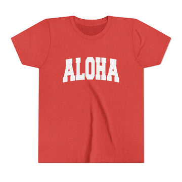Buy heather-red Aloha Youth Graphic Tee - Kids T Shirt