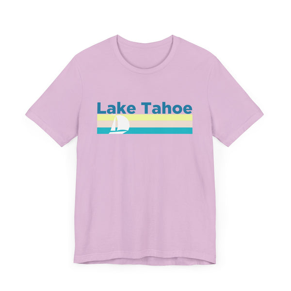 Lake Tahoe, California T Shirt - Sailboat Graphic Tee