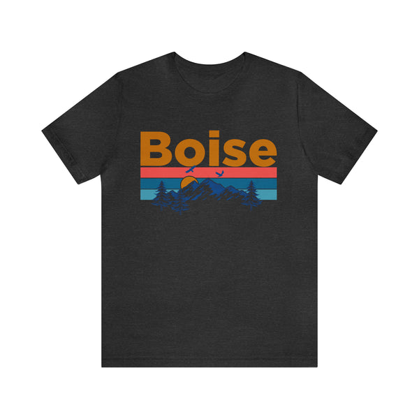 Boise, Idaho Shirt - Mountain Sunset Unisex Boise T-Shirt