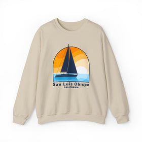 San Luis Obispo, California Sweatshirt - Sailboat San Luis Obispo Crewneck Sweatshirt - 0