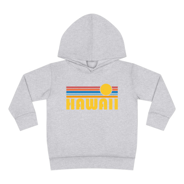 Hawaii Toddler Hoodie - Retro Sunrise Unisex Hawaii Toddler Sweatshirt