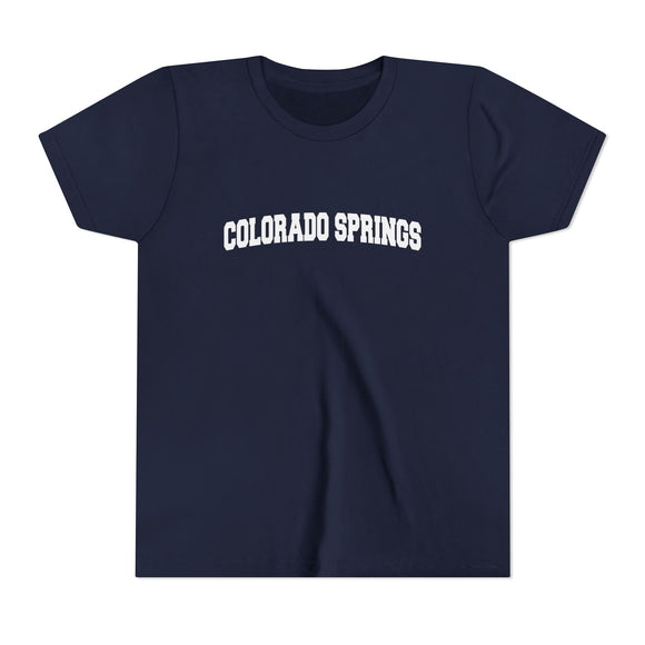 Colorado Springs, Colorado Youth Graphic Tee - Kids Colorado Springs T Shirt