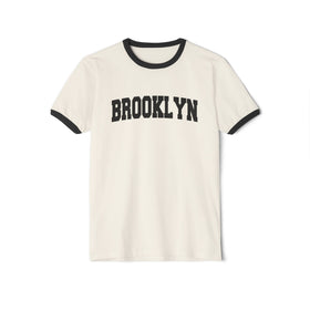 Brooklyn, New York Cotton Ringer Graphic Tee - Unisex Brooklyn T Shirt, Vintage Style Tee, Men's/Women's Tee