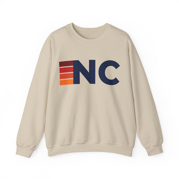 North Carolina Retro Sweatshirt | Retro Stripes North Carolina