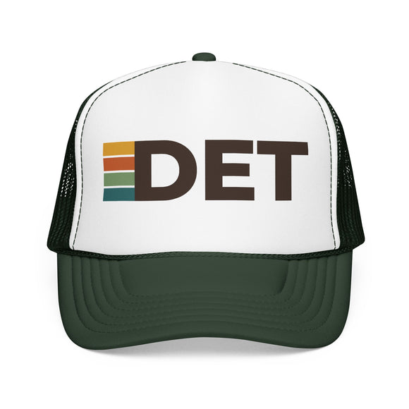 Detroit, Michigan Trucker Hat - DET Abbr retro cap