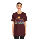 Utah T Shirt Retro Mountain - Unisex Utah Shirt-76