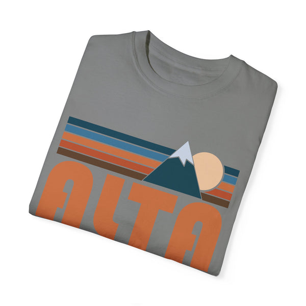 Alta, Utah Graphic Tee, Comfort Colors Retro Unisex Alta T shirt, Mountain Adventure Shirt