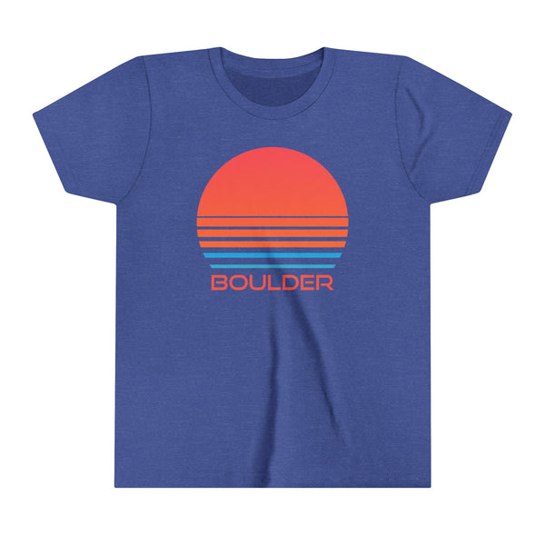 Boulder, Colorado Youth Shirt - Retro 80s Boulder Kid's T-Shirt