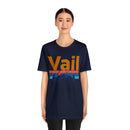 Vail, Colorado Shirt - Mountain Sunset Unisex Vail T-Shirt-89