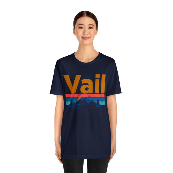 Vail, Colorado Shirt - Mountain Sunset Unisex Vail T-Shirt