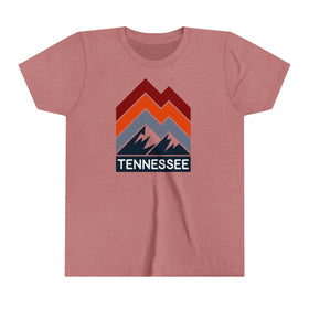 Tennessee Youth Shirt - Retro Mountain Tennessee Kid's T-Shirt