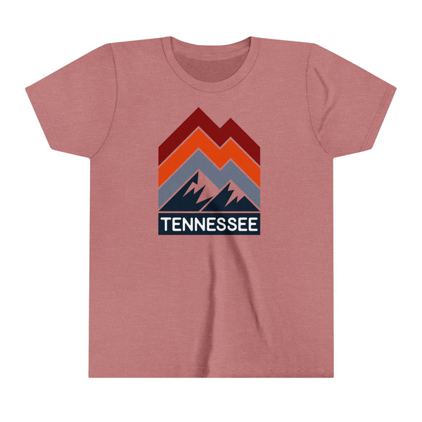 Tennessee Youth Shirt - Retro Mountain Tennessee Kid's T-Shirt