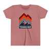 Tennessee Youth Shirt - Retro Mountain Tennessee Kid's T-Shirt