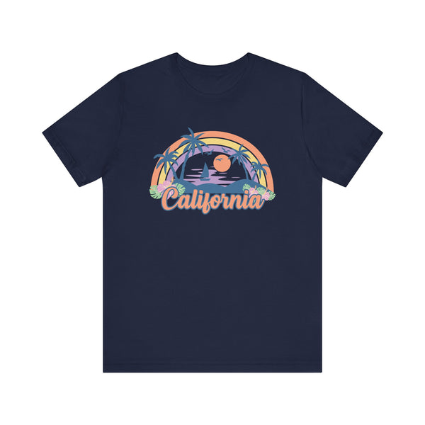 California T-Shirt - Retro Beach Unisex California Shirt