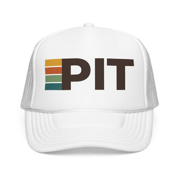 Buy white Pittsburgh, Pennsylvania Trucker Hat - PIT retro cap
