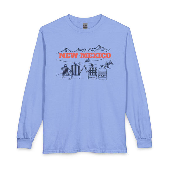 New Mexico Après-ski Long Sleeve Shirt - Mountain Retro Skiing