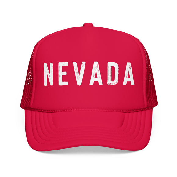 Nevada Trucker Hat - Nevada Cap - Block Letter