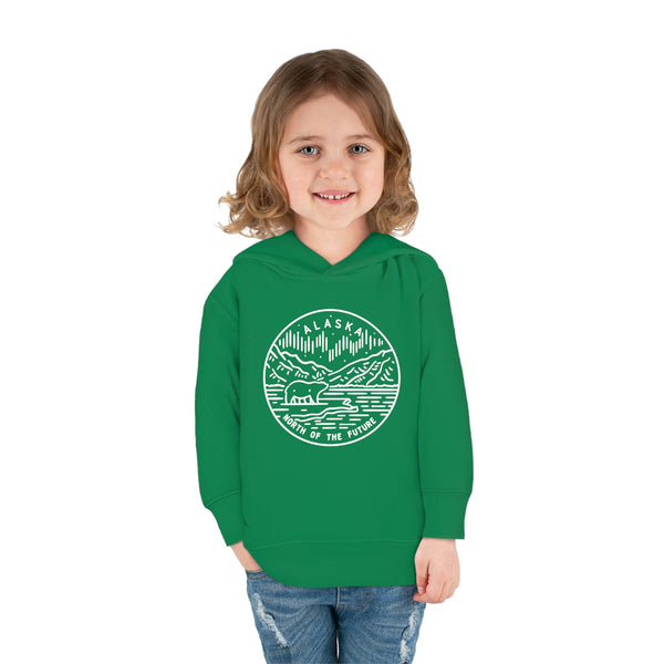 Alaska Toddler Hoodie - State Design Unisex Alaska Toddler Sweatshirt