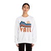 Vail, Colorado Sweatshirt Retro Mountains, Vail Unisex Graphic Crewneck