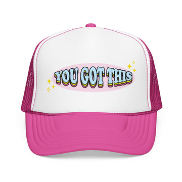 Buy hot-pink-white-hot-pink You Got This Trucker Hat Boho