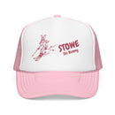 Stowe, Vermont Ski Bunny Foam Trucker Hat-6