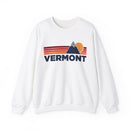 Vermont Sweatshirt Retro Mountains, Vermont Unisex Crewneck, Vintage Cozy Jumper, Gift for Outdoor Lovers-1