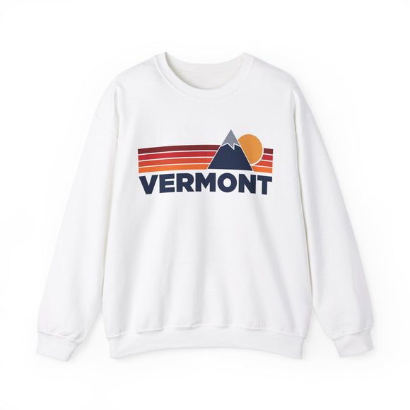 Vermont Sweatshirt Retro Mountains, Vermont Unisex Crewneck, Vintage Cozy Jumper, Gift for Outdoor Lovers