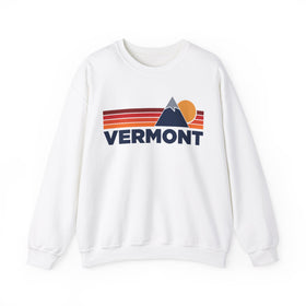 Vermont Sweatshirt Retro Mountains, Vermont Unisex Crewneck, Vintage Cozy Jumper, Gift for Outdoor Lovers