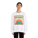 Retro Stowe, Vermont Sweatshirt, Mountain Sun Design, Unisex Crewneck, Gift for Outdoorsy Friends, Vintage Stowe, Vermont Jumper-8