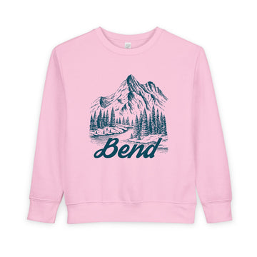 Buy pink Bend, Oregon Toddler Sweatshirt - Bend Toddler Crewneck Sweatshirt