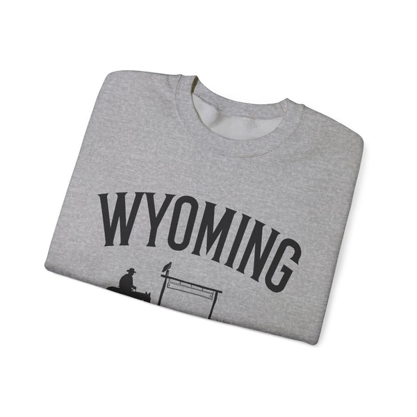 Wyoming Sweatshirt - Wyoming Cowboy Graphic Crewneck