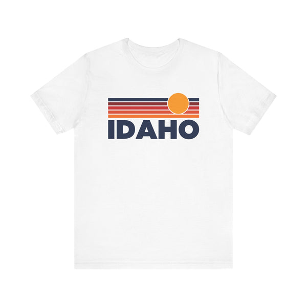 Idaho T-Shirt Retro Sun Ombre Unisex Tee, Vintage Idaho Tee, Mountain Sun Tee, Idaho Souvenir Shirt