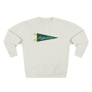 Buy oatmeal-heather Premium American Samoa National Park Crewneck Sweatshirt