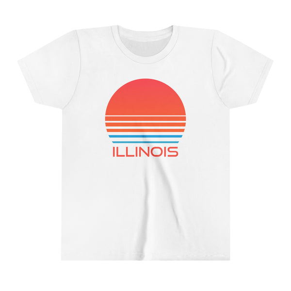 Illinois Youth Shirt - Retro 80s Illinois Kid's T-Shirt