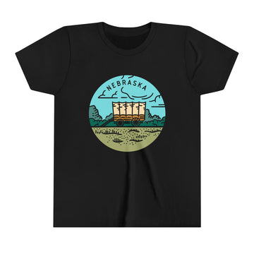 Nebraska Youth T-Shirt - Unisex Kids Nebraska Shirt - 0